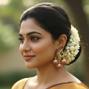 Royal Peacock Multi-Tier Jhumka Earrings