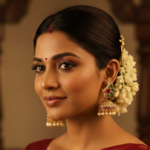 Elegant Peacock Motif Gold-Plated Jhumka Earrings with AD Stones & Pearls