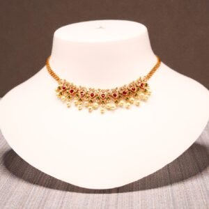 Royal Lakshmi Temple Gold Necklace